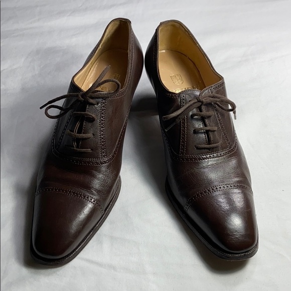 Gravati brown leather heels sz 7.5 US